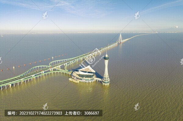 浙江杭州灣跨海大橋全景