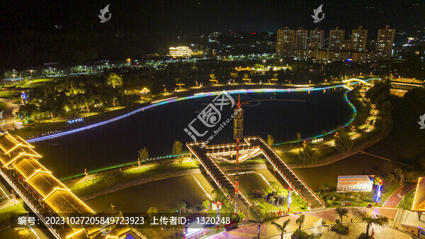 滄源葫蘆湖夜景
