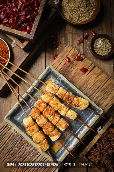 豆腐泡串
