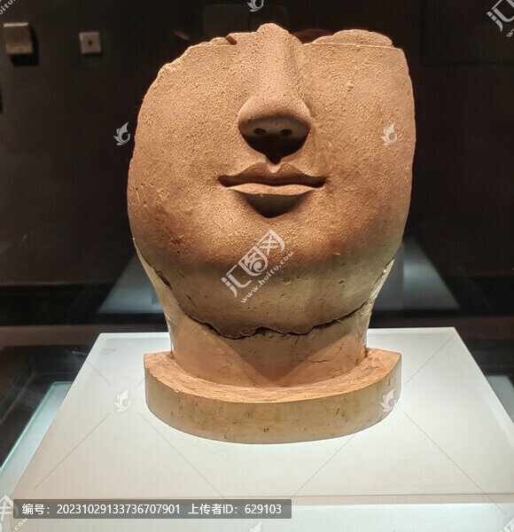 北魏泥塑佛面像
