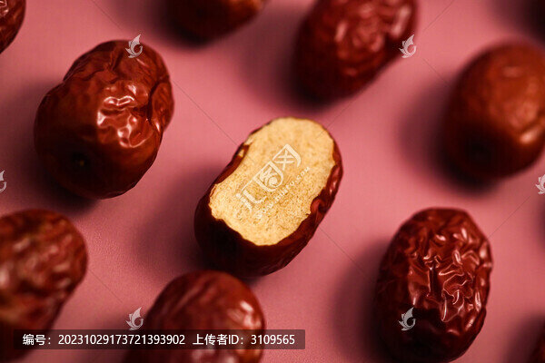 紅棗切面特寫