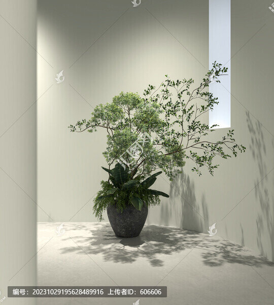藝術(shù)綠植墻布壁畫(huà)背景場(chǎng)景圖