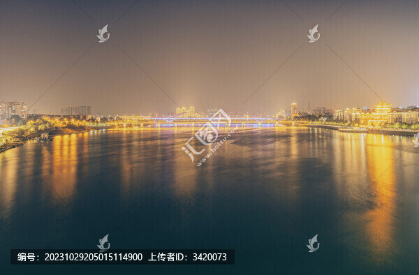 柳州柳江兩岸城市風(fēng)光