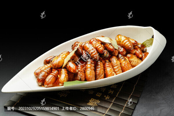 干煸蠶蛹