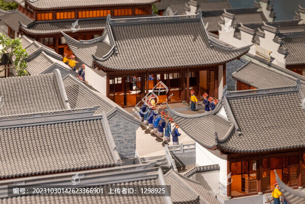 古代官府建筑模型