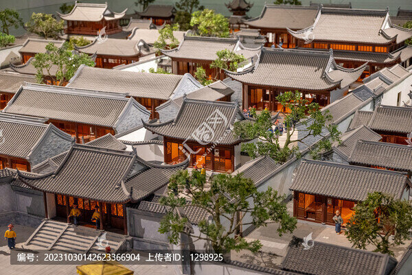古代官府建筑模型