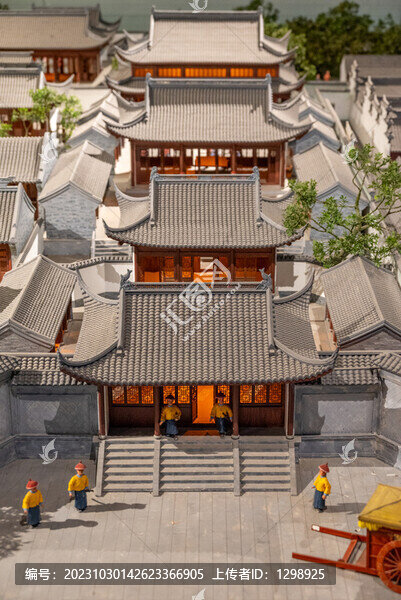 古代官府建筑模型