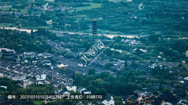 烏鎮(zhèn)西柵景區(qū)航拍