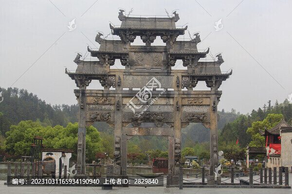 西遞古村落牌坊