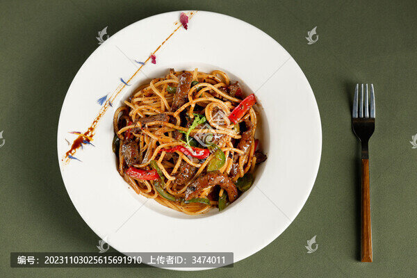 黑椒牛肉意面