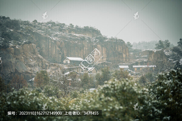 五峰山雪景