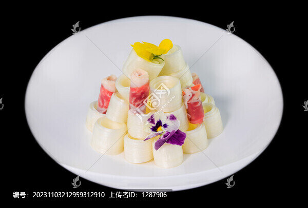 油醋汁沙拉白蘆筍
