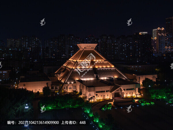 河南博物院夜景