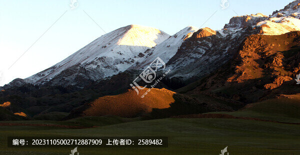 雪山日光