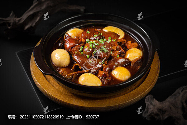 肘子燜雞蛋