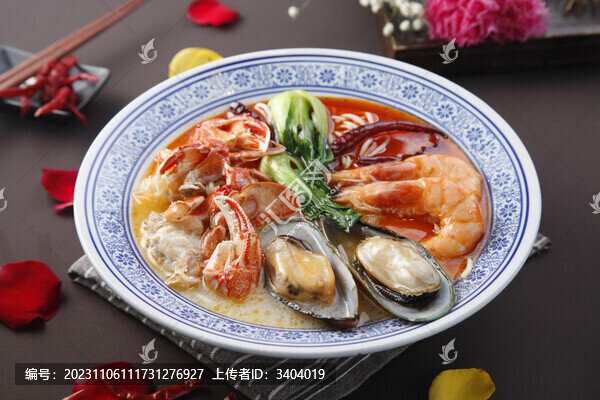 螃蟹海鮮面