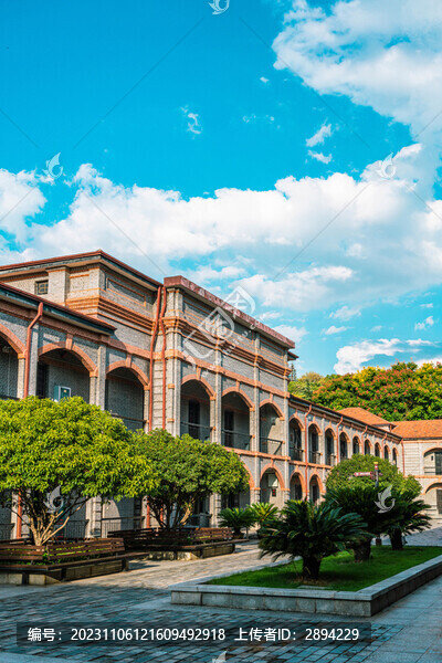 紅色旅游地青磚民國建筑