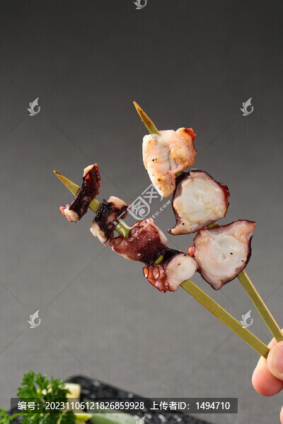 鹽烤章魚