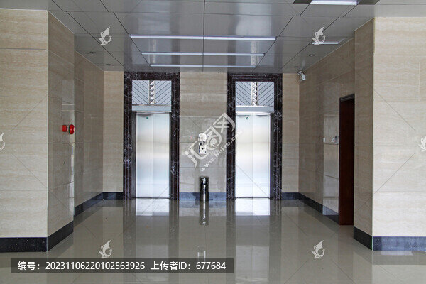 酒店通道電梯口電梯間室內(nèi)裝飾