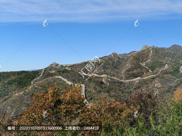 北京八達(dá)嶺長城紅葉嶺