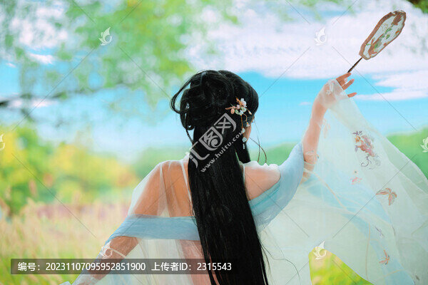 古風(fēng)少女背影
