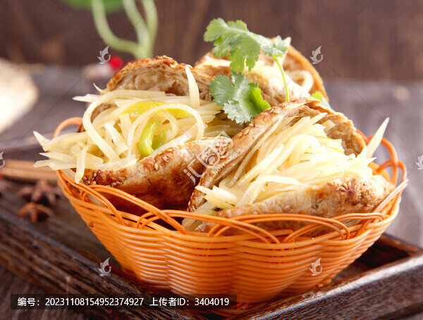 燒餅夾土豆絲