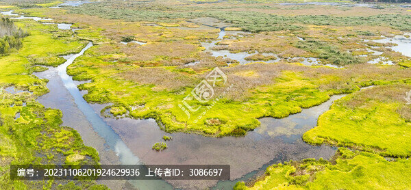 云南麗江瀘沽湖草海秋色