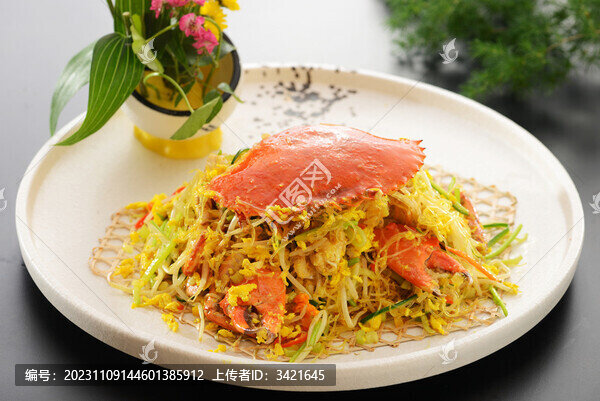 桂花炒膏蟹