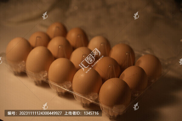 農(nóng)家土雞蛋暗調(diào)暖色氛圍靜物