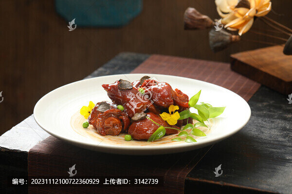 黑松露醬燒脫脂豬手