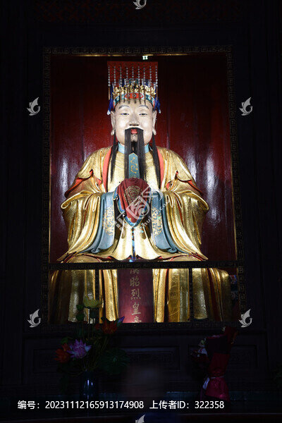 成都武侯祠劉備塑像