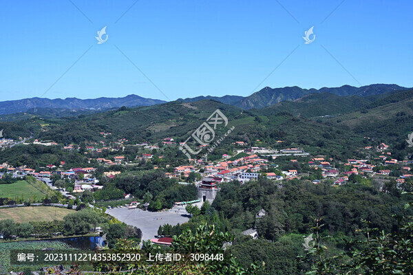 鳥瞰虎山長城景區(qū)