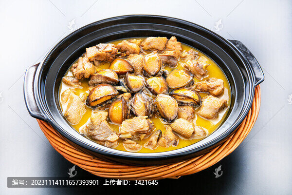 鮑魚燉土雞