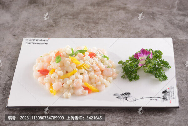 雞頭米炒河蝦仁