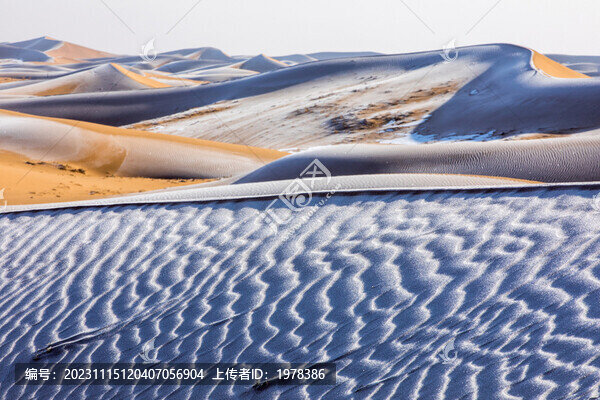 雪后沙漠