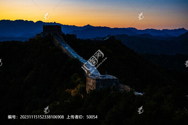 金山嶺長城的早晨