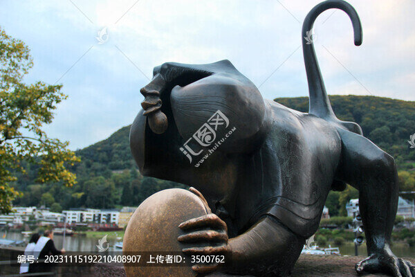 德國海德堡狒狒雕塑