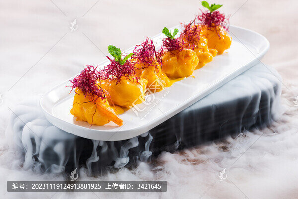 金絲蝦球