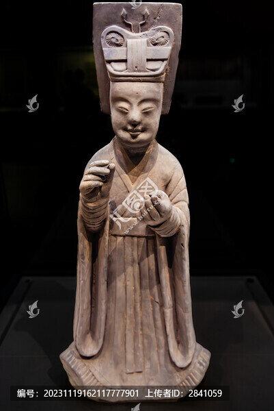 中國國家博物館的隋代籠冠陶俑