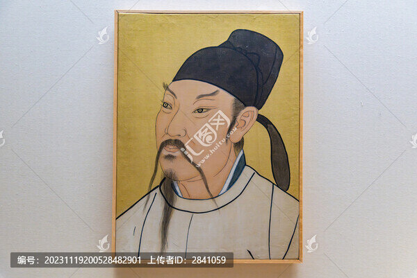 唐代著名詩人李白畫像