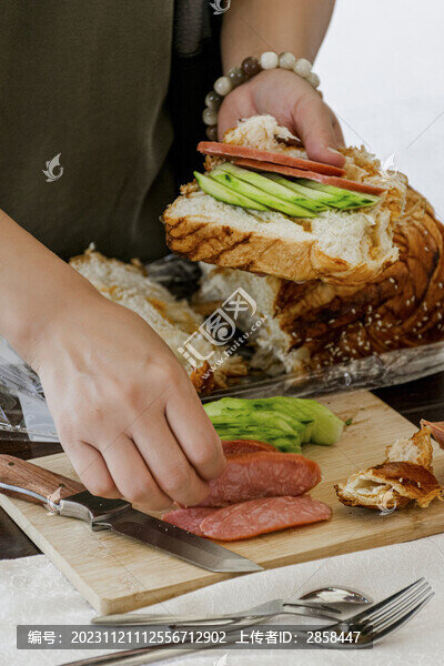 戶外面包火腿