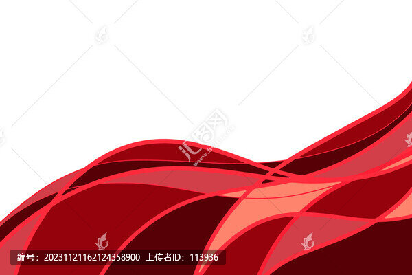 紅色波浪背景