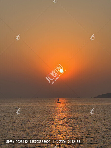 青島海洋日落