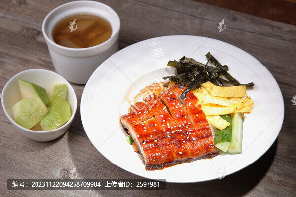 烤鰻魚套餐