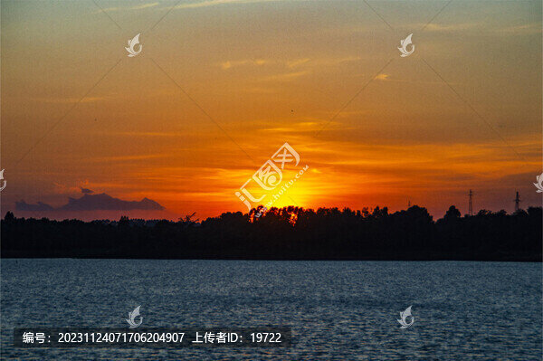 海南儋州云月湖風光