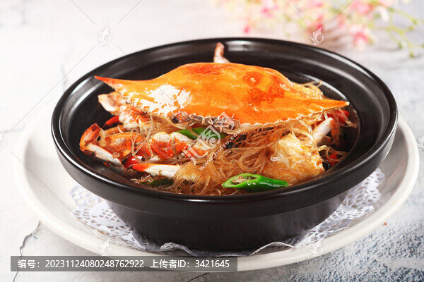 梭子蟹焗粉絲