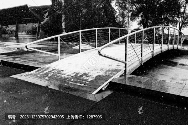 雪中觀光橋