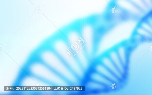 蓝色模糊DNA