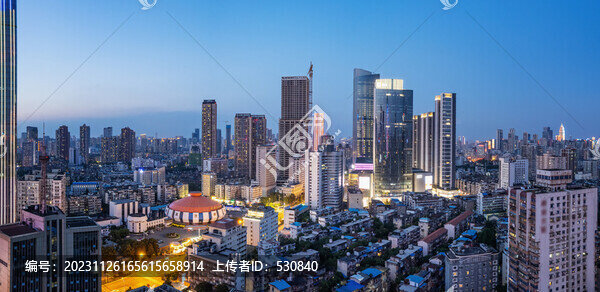 航拍長沙夜色