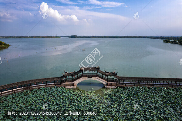 航拍錦溪古鎮(zhèn)水鄉(xiāng)風景